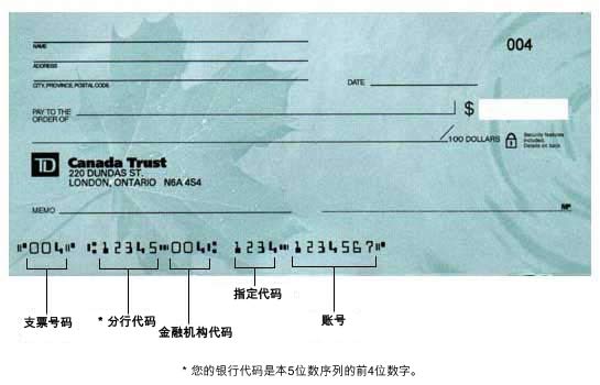 中國銀行支票號碼位置